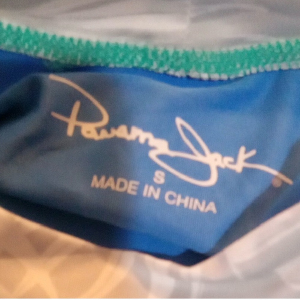 Panama Jack Bright Blue Swim Tee with Beach Graphic NWT - Picture 4 of 5